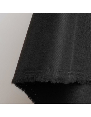 Tessuto gabardine di cotone light Black - Atelier Brunette