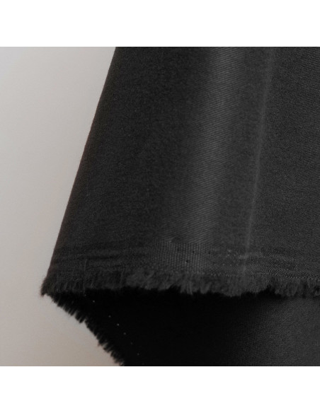 Tessuto gabardine di cotone light Black - Atelier Brunette