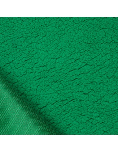 Tessuto sherpa - Verde