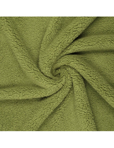 Tessuto sherpa - Verde chiaro
