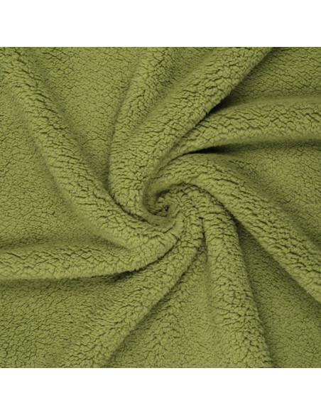 Tessuto sherpa - Verde chiaro