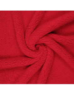 Tessuto sherpa - Rosso