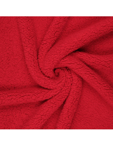 Tessuto sherpa - Rosso
