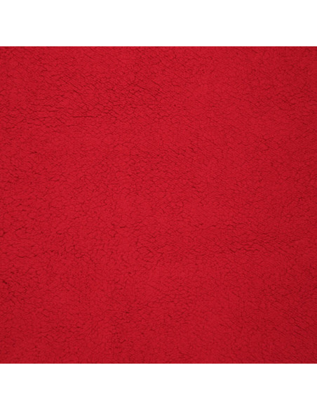 Tessuto sherpa - Rosso