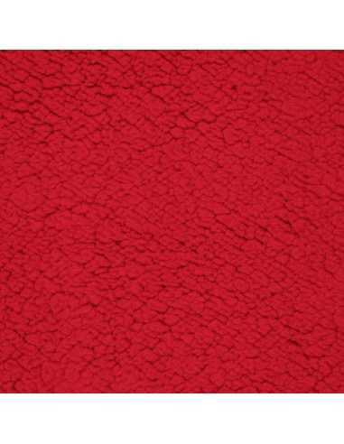 Tessuto sherpa - Rosso