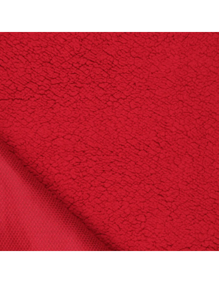 Tessuto sherpa - Rosso