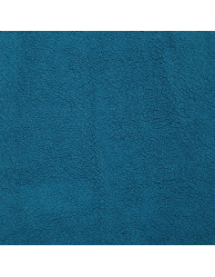 Tessuto sherpa - Blu petrolio 2