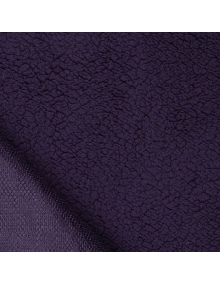 Tessuto sherpa - Viola scuro