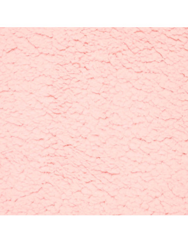 Tessuto sherpa - Rosa pastello