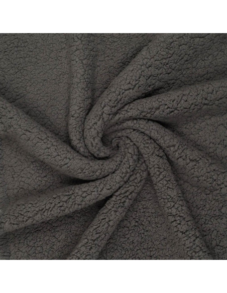 Tessuto sherpa - Grigio antracite
