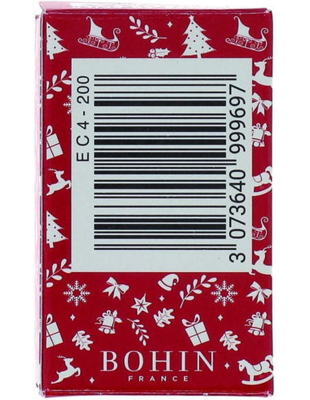 Scatola di 200 spilli extra-fini rossi Natale Bohin