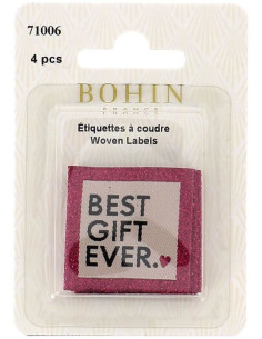 Set di 4 etichette da cucire - Miglior regalo di sempre 2