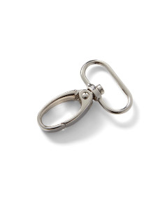 Moschettone in metallo 25 x 45 mm - Argento 2