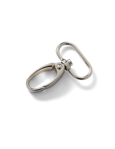 Moschettone in metallo 25 x 45 mm - Argento