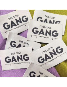 Set di 6 etichette tessute - The Cool Gang