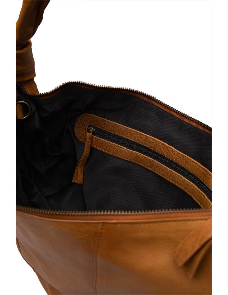 Borsa a mano con cerniera Muud Fate - Whisky
