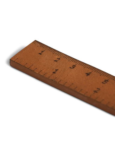 Righello rigido in pelle Muud Fu - Whisky