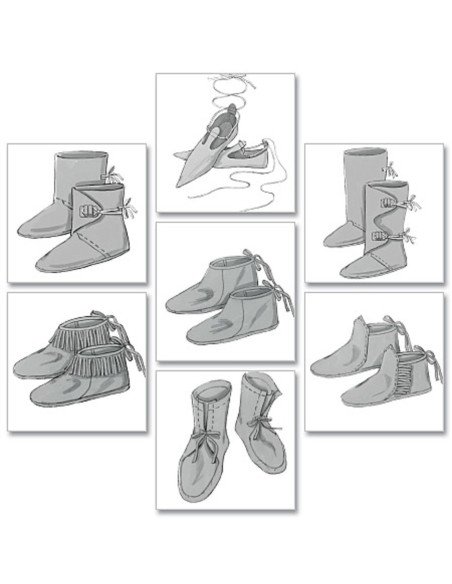 Modello di scarpe storico - Butterick 5233