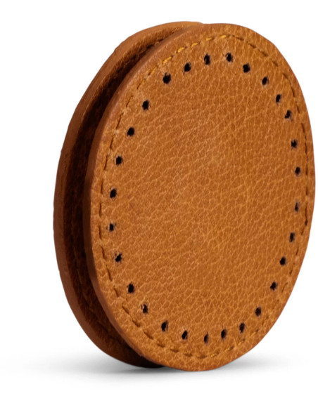 Chiusura magnetica da cucire in pelle Muud Frida - Whisky