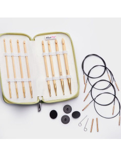 Set di uncinetti tunisini Bamboo Deluxe KnitPro