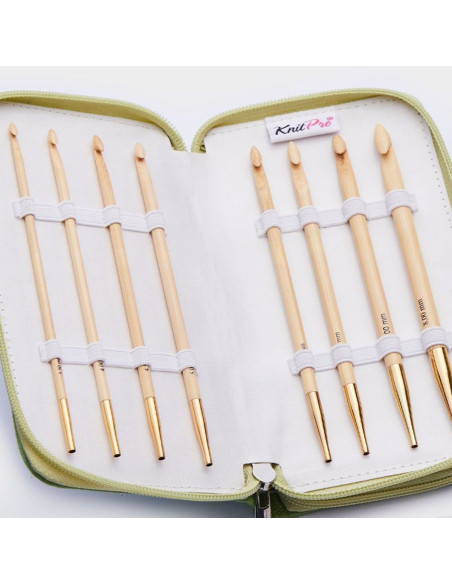 Set di uncinetti tunisini Bamboo Deluxe KnitPro