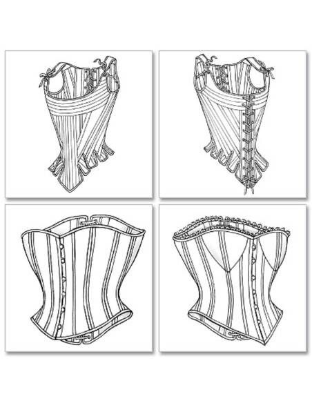 Modello di corsetti del XVIII e XIX secolo - Butterick 4254