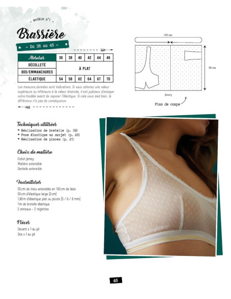 Libro di piccoli capi da cucire: Mutandine, reggiseno, pigiama, body, costume da bagno