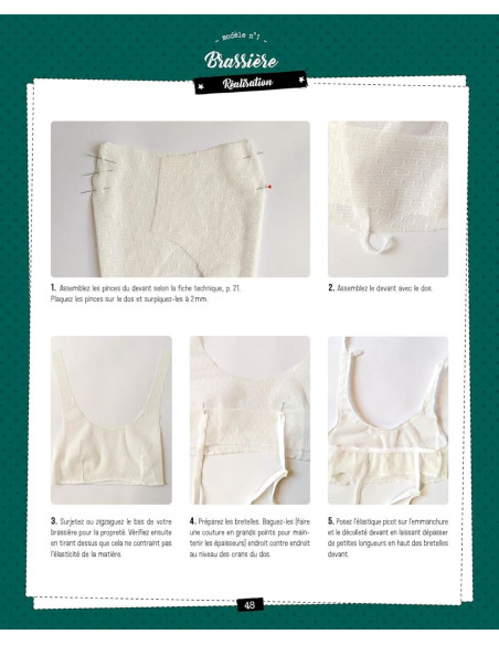 Libro di piccoli capi da cucire: Mutandine, reggiseno, pigiama, body, costume da bagno