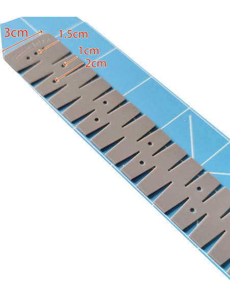 Righello per orlo flessibile in silicone