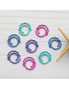 Set di 8 marcapunti aperti - Pecora colorata