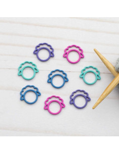 Set di 8 marcapunti chiusi - Pecora colorata
