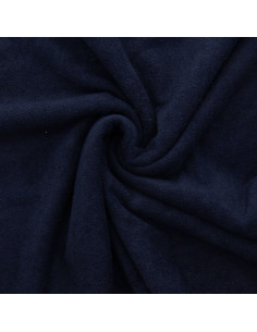Tessuto micro spugna viscosa - Blu notte