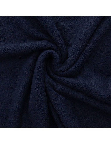 Tessuto micro spugna viscosa - Blu notte