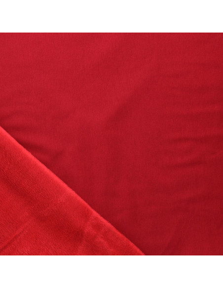 Tessuto felpato alpino - Rosso
