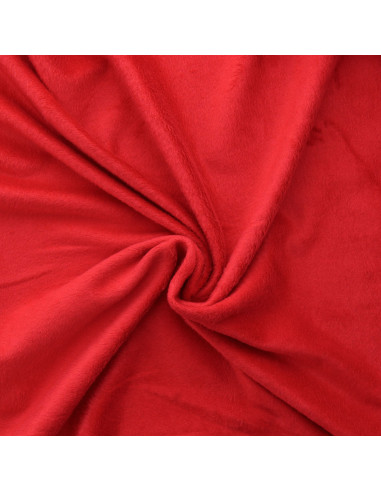 Tessuto felpato alpino - Rosso