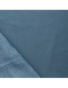 Tessuto felpato alpino - Blu acciaio
