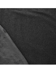 Tessuto felpa in pile alpino - Grigio medio mélange