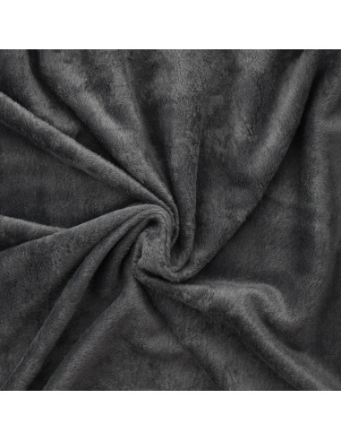 Tessuto felpa in pile alpino - Grigio medio mélange