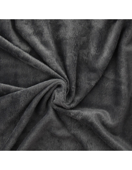 Tessuto felpa in pile alpino - Grigio medio mélange