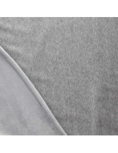 Tessuto felpato alpino - Grigio chiaro mélange