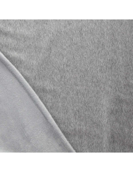 Tessuto felpato alpino - Grigio chiaro mélange