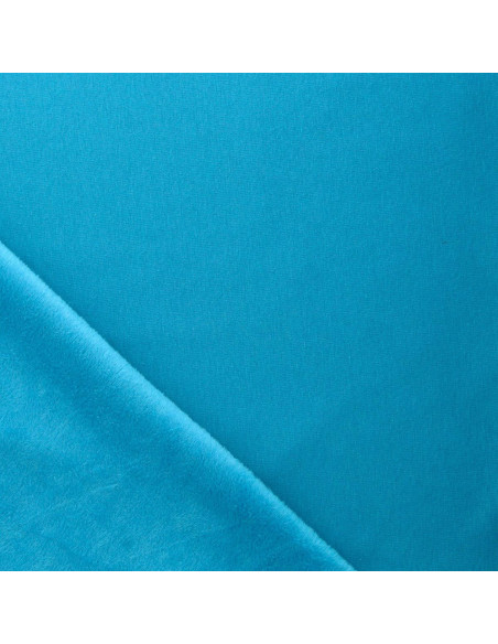 Tessuto felpato alpino - Blu turchese