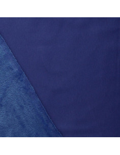 Tessuto felpa in pile alpino - Blu indaco