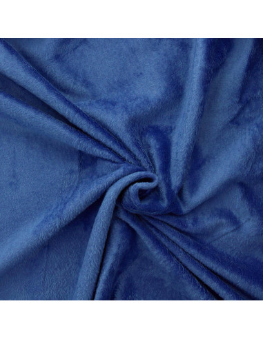 Tessuto felpa in pile alpino - Blu indaco
