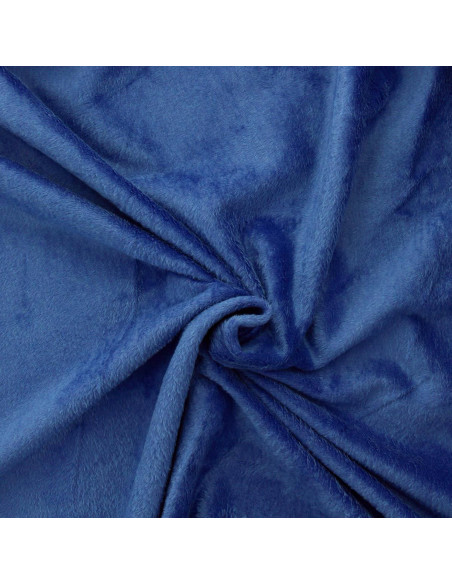 Tessuto felpa in pile alpino - Blu indaco
