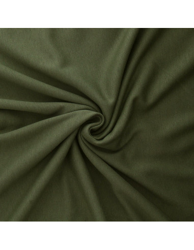 Tessuto felpa in pile alpino - Verde muschio