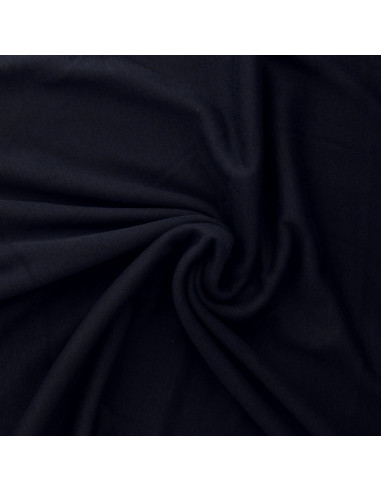 Tessuto felpa in pile alpino - Blu navy scuro