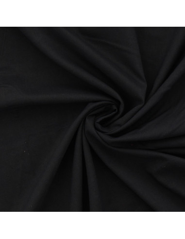 Tessuto voile di cotone - Nero