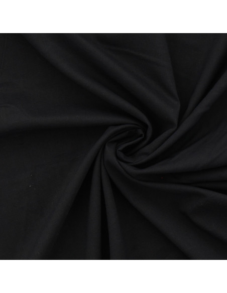 Tessuto voile di cotone - Nero