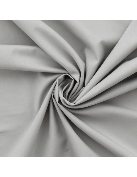 Tessuto voile di cotone - Grigio argento